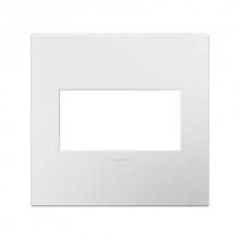 Legrand AWP2GWH4 - Adorne® Gloss White Two-Gang Screwless Wall Plate with Microban®