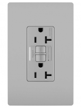 Legrand 2097TRNAGRY - radiant? Spec Grade 20A Tamper Resistant Self Test GFCI Receptacle, NAFTA Compliant, Gray