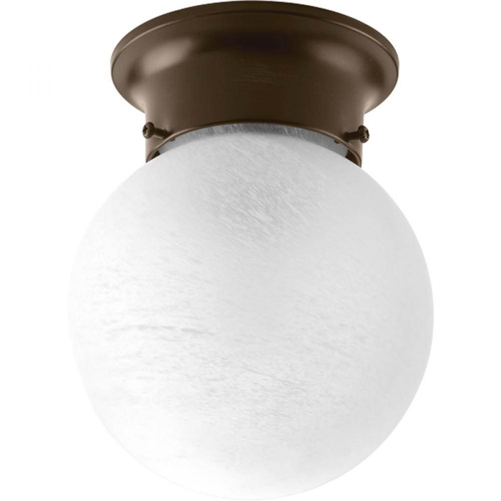 Glass Globes Collection 6" One-Light Close-to-Ceiling