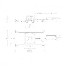 WAC US R2BSD-FCS-BK - Ocular 2.0 5CCT Square Downlight Trim and Remodel Housing with New Construction Frame-In Kit and D