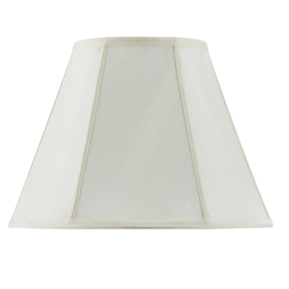 11" Tall Eggshell Fabric Shade