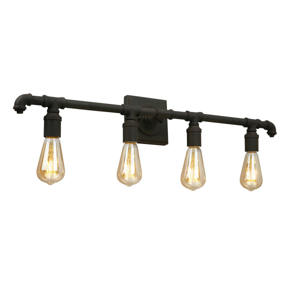 4x60W Bath Vanity Light With Matte Bronze Finish