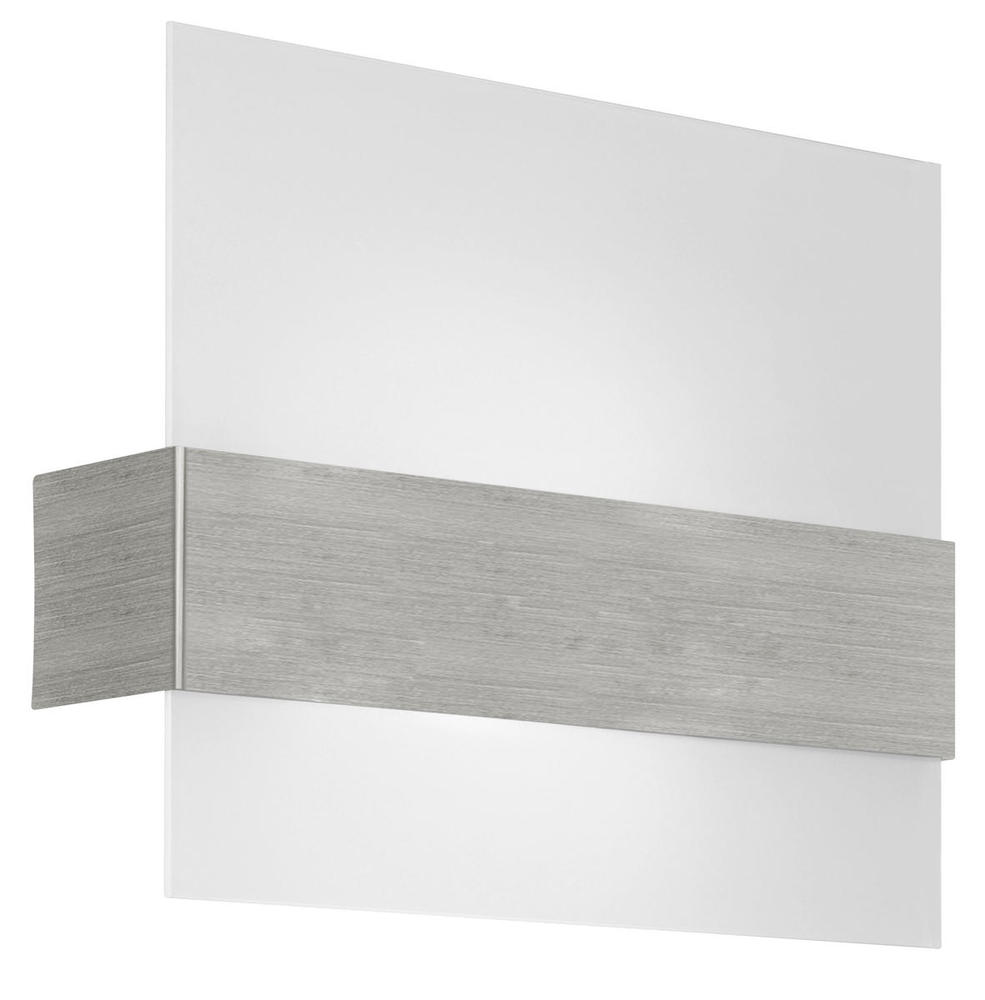 1x100W Wall Light With Matte Nickel Finish & Satin Glass