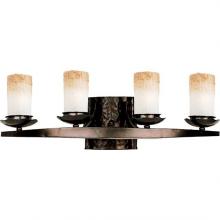 Maxim 10973WSOI - Four Light Oil Rubbed Bronze Wilshire Glass Vanity