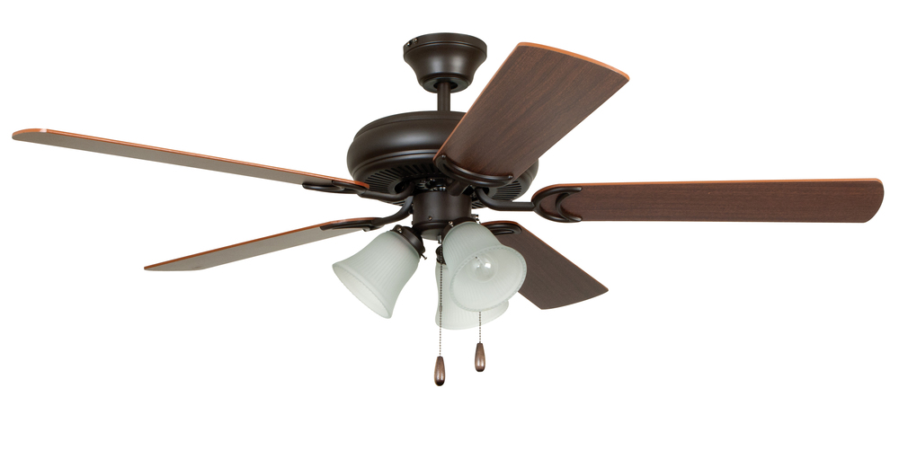 52" Ceiling Fan w/Blades & 3 Lights