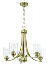 Craftmade 50525-SB - Bolden 5 Light Chandelier in Satin Brass