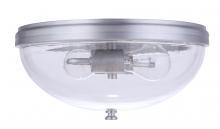 Craftmade ZA3537-SA - Sivo 2 Light Outdoor Flush Mount in Satin Aluminum