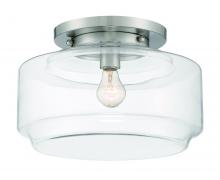 Craftmade X3114-BNK - Peri 1 Light 14" Flushmount in Brushed Polished Nickel