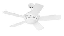 Craftmade TMP44W5 - Tempo 44" Ceiling Fan with Blades and LED Light Kit in White