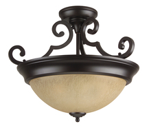 Craftmade X724-OB - 2 Light Semi Flush in Oiled Bronze