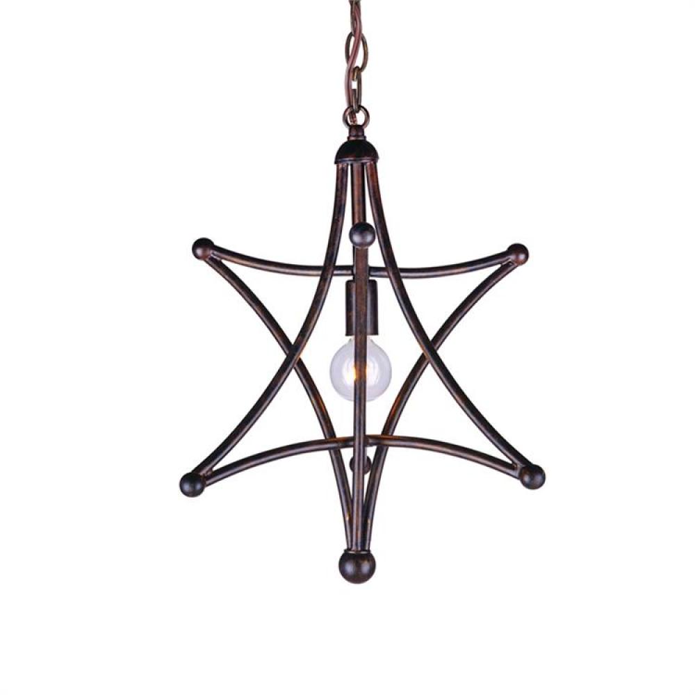 Astro 1 Light Bronze Mini Chandelier