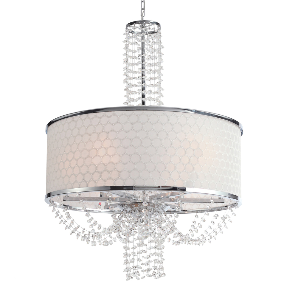 Allure 6 Light Drum Shade Chandelier