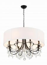 Crystorama 6628-MK-CL-MWP - Othello 8 Light Matte Black Chandelier