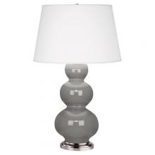 Robert Abbey 359X - Smokey Taupe Triple Gourd Table Lamp