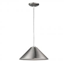 Acclaim Lighting IN31144SN - Alcove Indoor 1-Light Pendant W/Metal Shade In Satin Nickel