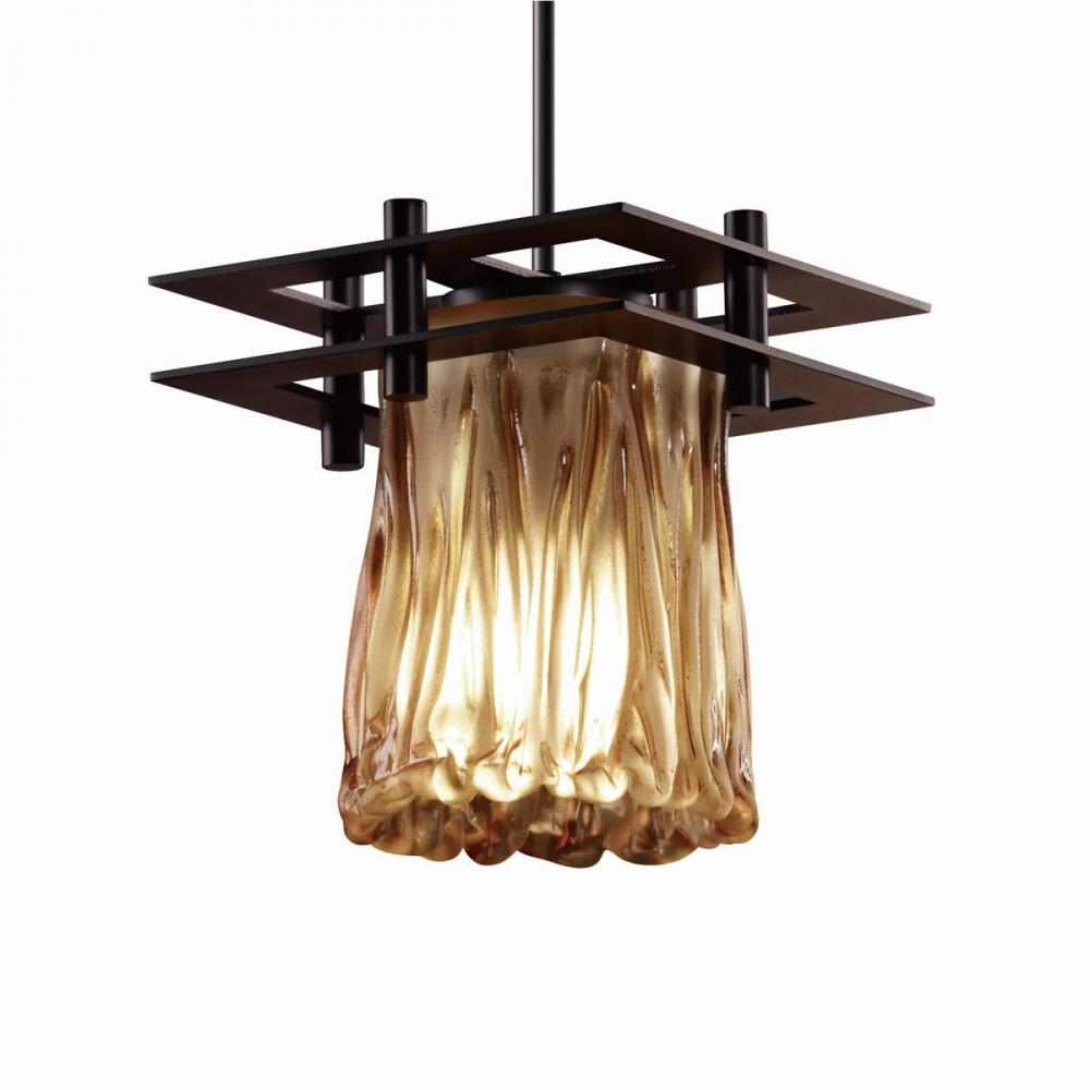 Metropolis 1-Light Small Pendant (2 Flat Bars)