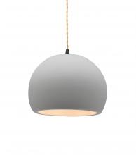 Justice Design Group CER-6530-BIS-MBLK-BEIG-TWST - Small Globe 1-Light Pendant