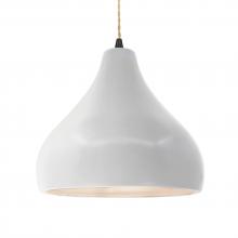 Justice Design Group CER-6565-BIS-MBLK-BEIG-TWST - Large Droplet 1-Light Pendant