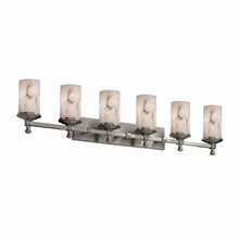 Justice Design Group FAL-8536-10-NCKL - Deco 6-Light Bath Bar