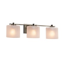 Justice Design Group FSN-8443-30-FRCR-NCKL - Era 3-Light Bath Bar