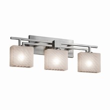 Justice Design Group FSN-8703-55-WEVE-NCKL - Aero 3-Light Bath Bar