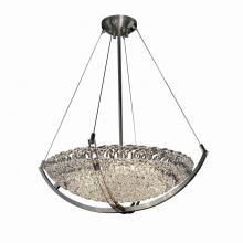 Justice Design Group GLA-9722-35-LACE-NCKL - 24" Pendant Bowl w/ Crossbar