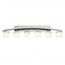 Justice Design Group CLD-8596-30-NCKL - Archway 6-Light Bath Bar