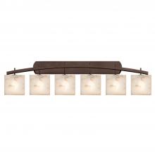 Justice Design Group ALR-8596-55-DBRZ - Archway 6-Light Bath Bar