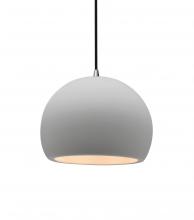 Justice Design Group CER-6530-BIS-NCKL-BKCD - Small Globe 1-Light Pendant