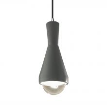 Justice Design Group CER-6520-PWGN-CROM-BKCD - Erlen 1-Light Pendant