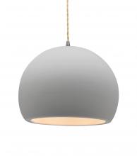 Justice Design Group CER-6535-BIS-NCKL-BEIG-TWST - Large Globe 1-Light Pendant