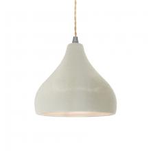 Justice Design Group CER-6560-CRK-NCKL-BEIG-TWST - Small Droplet 1-Light Pendant