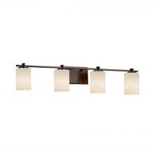 Justice Design Group CLD-8444-10-DBRZ - Era 4-Light Bath Bar