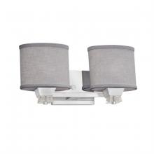 Justice Design Group FAB-8472-30-GRAY-CROM - Ardent 2-Light Bath Bar