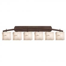 Justice Design Group FAL-8596-55-DBRZ - Archway 6-Light Bath Bar