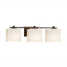 Justice Design Group FSN-8443-55-OPAL-DBRZ - Era 3-Light Bath Bar