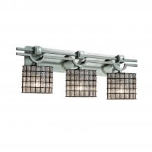 Justice Design Group WGL-8503-30-GRCB-NCKL - Argyle 3-Light Bath Bar