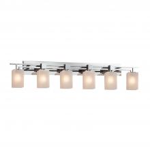 Justice Design Group FSN-8706-15-FRCR-CROM - Aero 6-Light Bath Bar