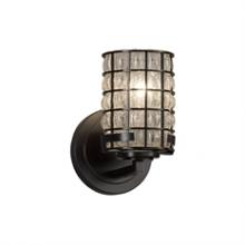 Justice Design Group WGL-8451-10-GRCB-MBLK - Atlas 1-Light Wall Sconce