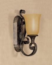 Quoizel FM8614ML - One Light Venice Gold Glass Wall Light