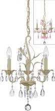 Quoizel OE5003AY - Three Light Antique Ivory Up Chandelier