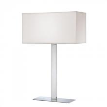 Quoizel REM6224C - One Light Polished Chrome White Shade Table Lamp