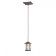 Quoizel TFFN1504WT - One Light Western Bronze Down Mini Pendant