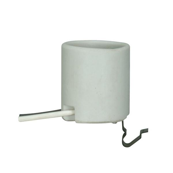 Keyless Porcelain Socket w/Snap-in Clip