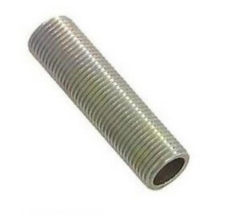 3/8 IP Steel Nipple; Zinc Plated; 3" Length; 5/8" Wide