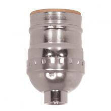 Satco Products Inc. 80/1981 - Short Keyless Socket; 1/4 IPS; Aluminum; Nickel Finish; 660W; 250V