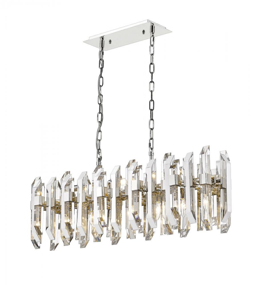 11 Light Linear Chandelier