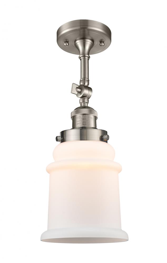 Canton - 1 Light - 6 inch - Brushed Satin Nickel - Adjustable Semi-Flush Mount