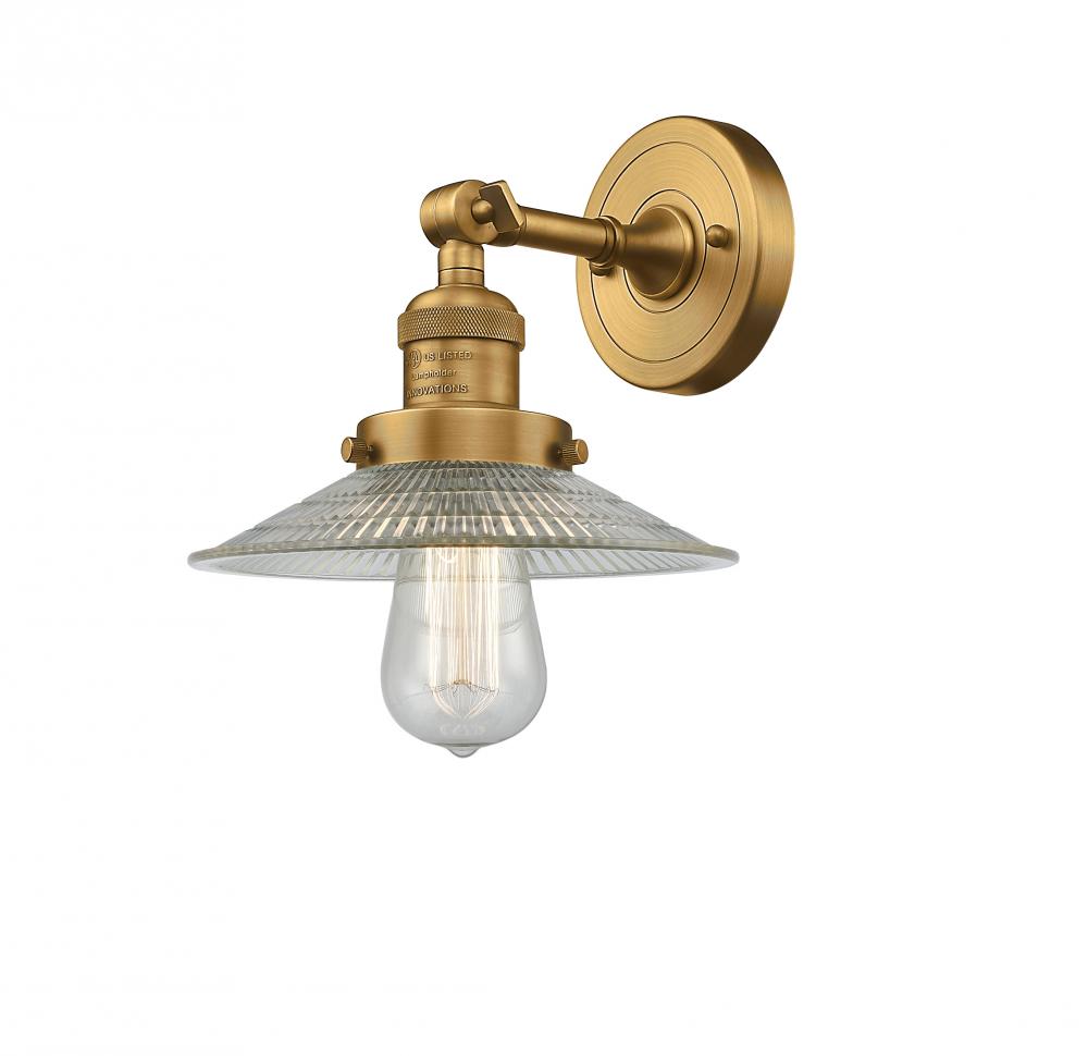 Halophane - 1 Light - 9 inch - Brushed Brass - Sconce