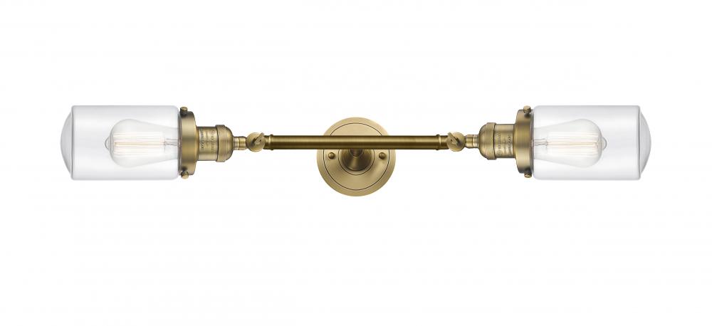 Dover - 2 Light - 5 inch - Brushed Brass - Bath Vanity Light